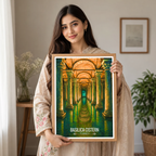Basilica Cistern - Turkey - Travel Art Wall Deco Poster Print - Art Print - Travel Art Poster
