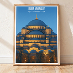 Blue Mosque - Turkey - Travel Art Wall Deco Poster Print - Art Print - Travel Art Poster