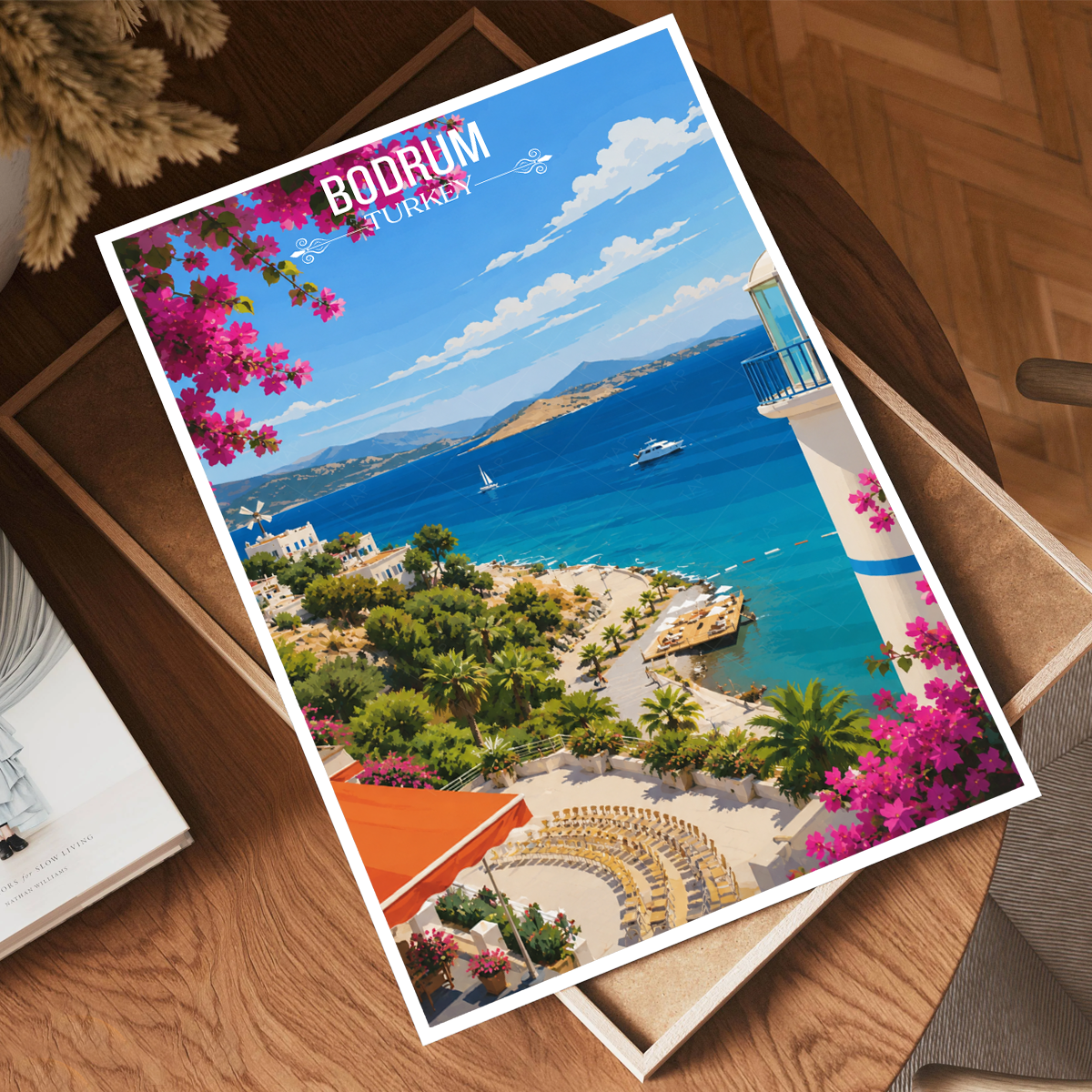 Bodrum - Turkey - Vintage Travel Wall Art Poster Print - Art Print - Travel Art Poster