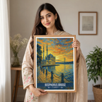 Boğaziçi Köprüsü - Turkey - Vintage Travel Wall Art Poster Print - Art Print - Travel Art Poster