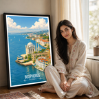 Bosphorus - Turkey - Vintage Travel Wall Art Poster Print - Art Print - Travel Art Poster