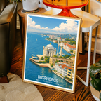 Bosphorus - Turkey - Vintage Travel Wall Art Poster Print - Art Print - Travel Art Poster