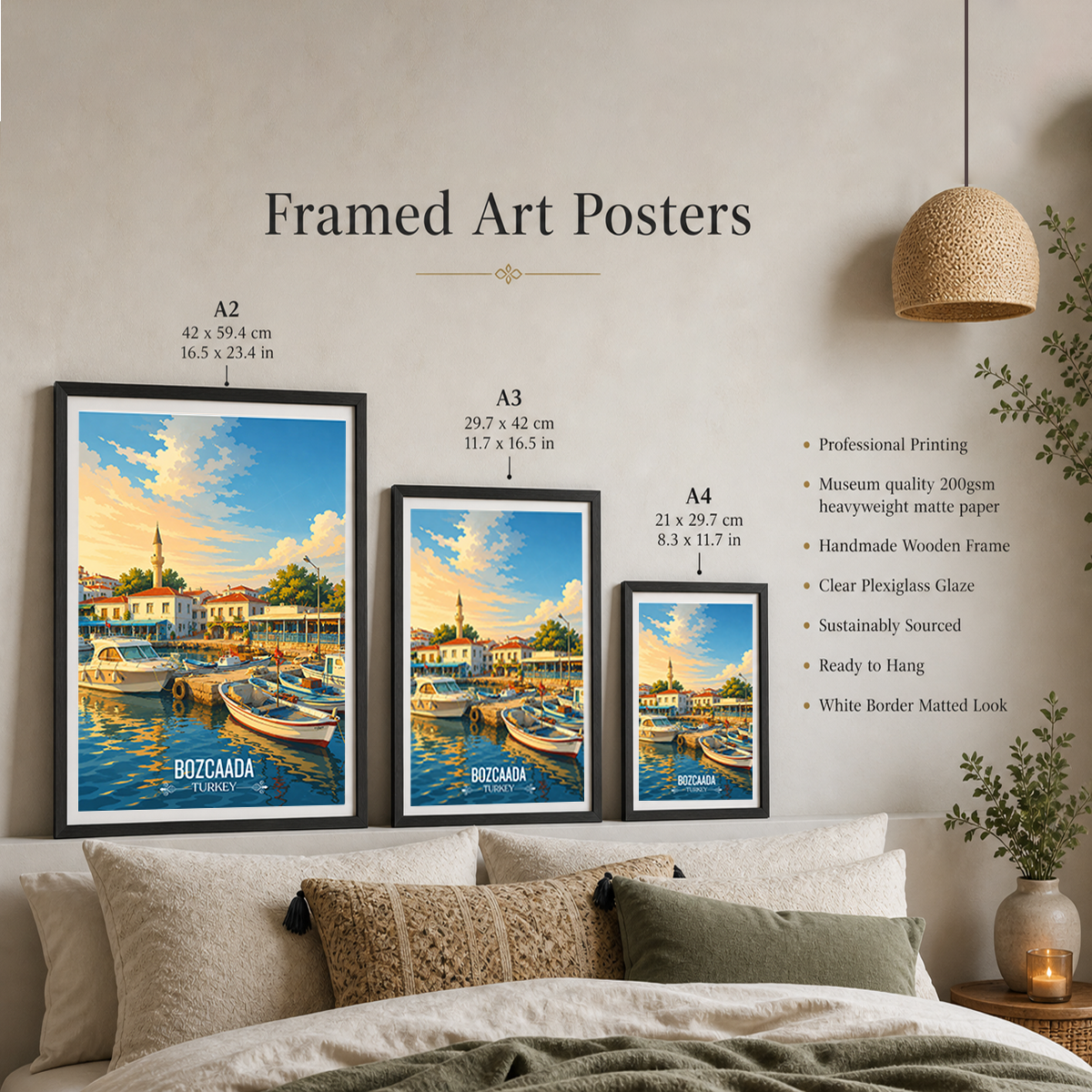Bozcaada - Turkey - Vintage Travel Wall Art Poster Print - Art Print - Travel Art Poster