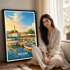 Bozcaada - Turkey - Vintage Travel Wall Art Poster Print - Art Print - Travel Art Poster