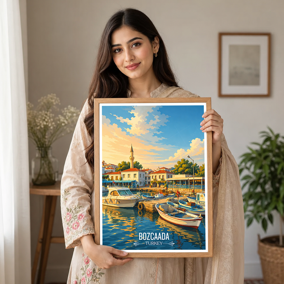 Bozcaada - Turkey - Vintage Travel Wall Art Poster Print - Art Print - Travel Art Poster