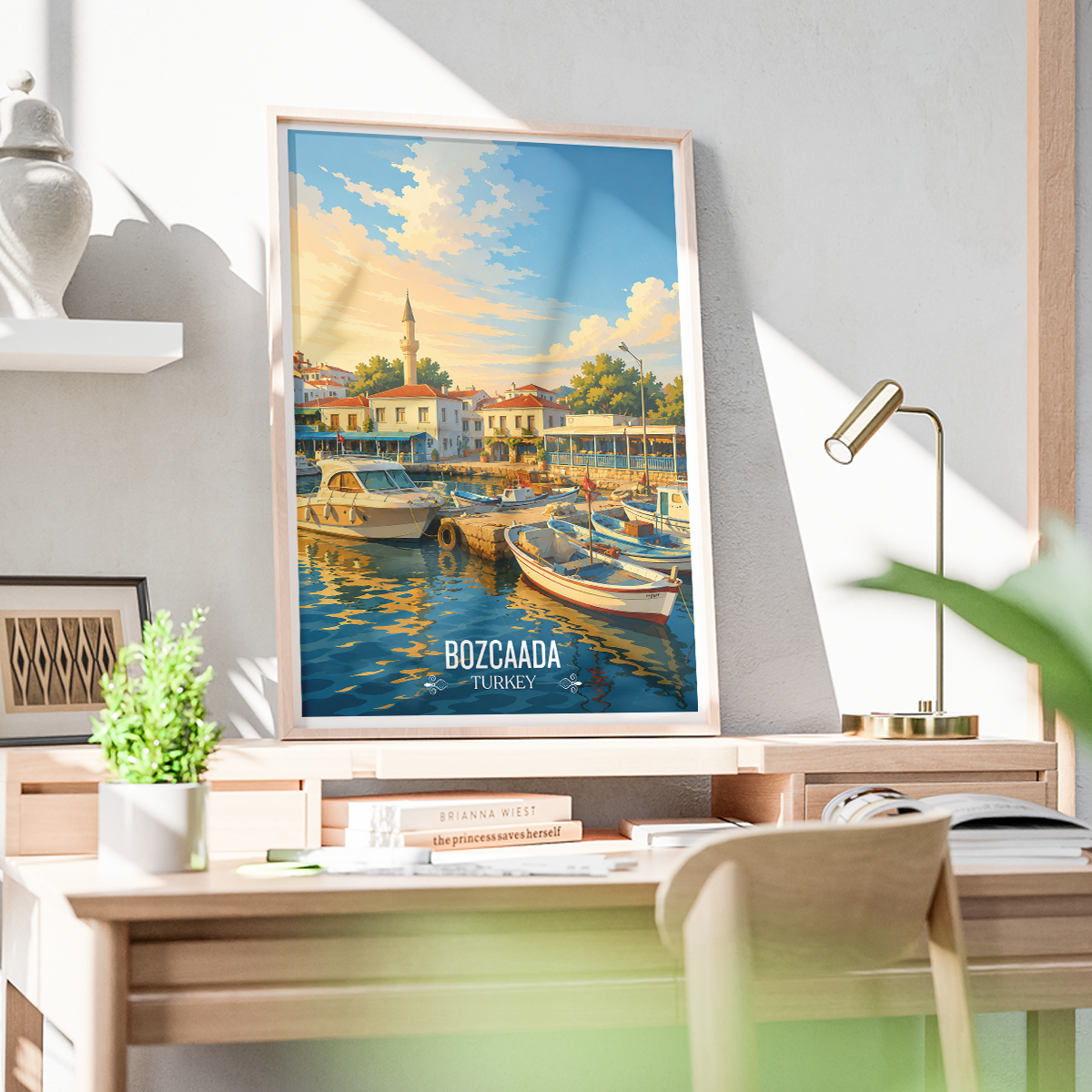 Bozcaada - Turkey - Vintage Travel Wall Art Poster Print - Art Print - Travel Art Poster