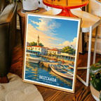 Bozcaada - Turkey - Vintage Travel Wall Art Poster Print - Art Print - Travel Art Poster