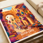 Büyük Çarşı - Turkey - Vintage Travel Wall Art Poster Print - Art Print - Travel Art Poster