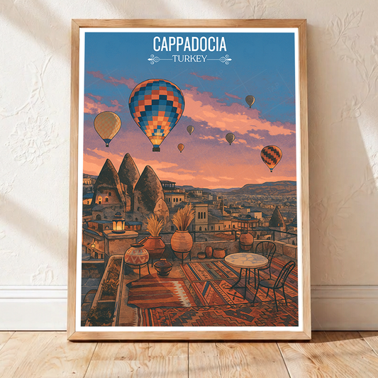 Cappadocia - Turkey - Vintage Travel Wall Art Poster Print - Art Print - Travel Art Poster