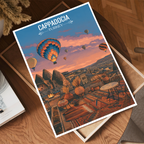 Cappadocia - Turkey - Vintage Travel Wall Art Poster Print - Art Print - Travel Art Poster