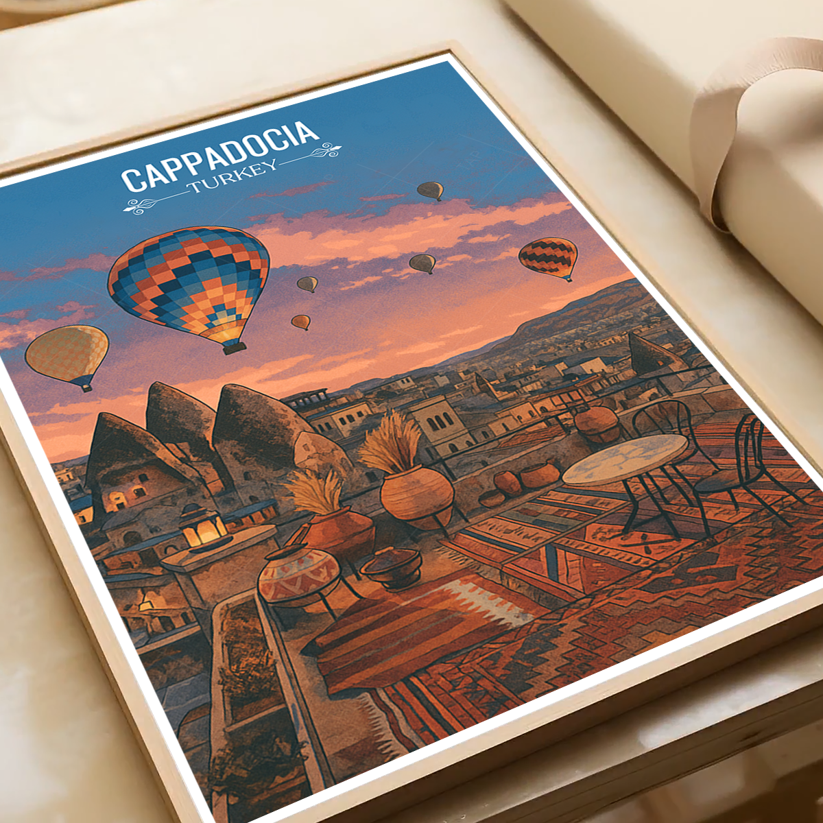 Cappadocia - Turkey - Vintage Travel Wall Art Poster Print - Art Print - Travel Art Poster