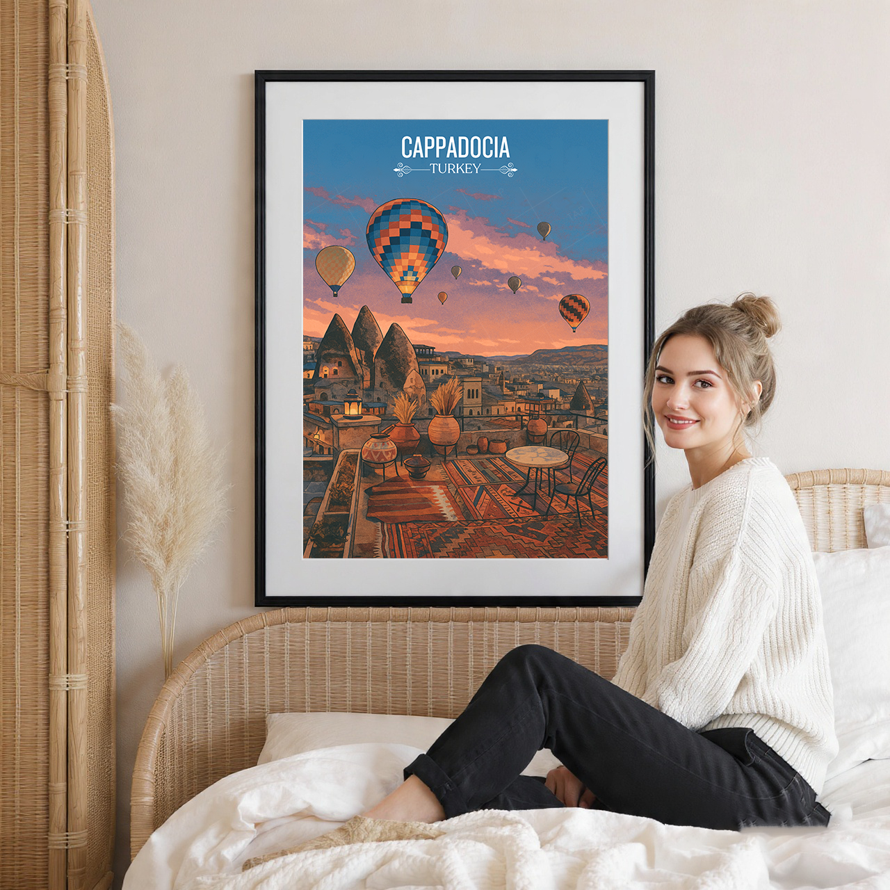 Cappadocia - Turkey - Vintage Travel Wall Art Poster Print - Art Print - Travel Art Poster