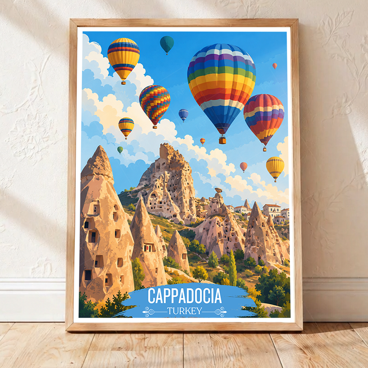 Cappadocia Katpatuka - Turkey - Vintage Travel Wall Art Poster Print - Art Print - Travel Art Poster