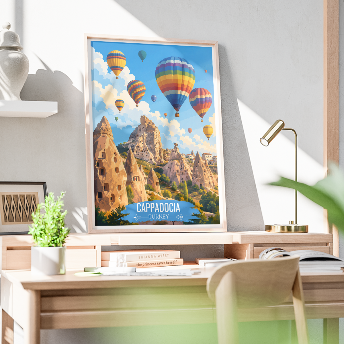 Cappadocia Katpatuka - Turkey - Vintage Travel Wall Art Poster Print - Art Print - Travel Art Poster