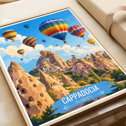 Cappadocia Katpatuka - Turkey - Vintage Travel Wall Art Poster Print - Art Print - Travel Art Poster