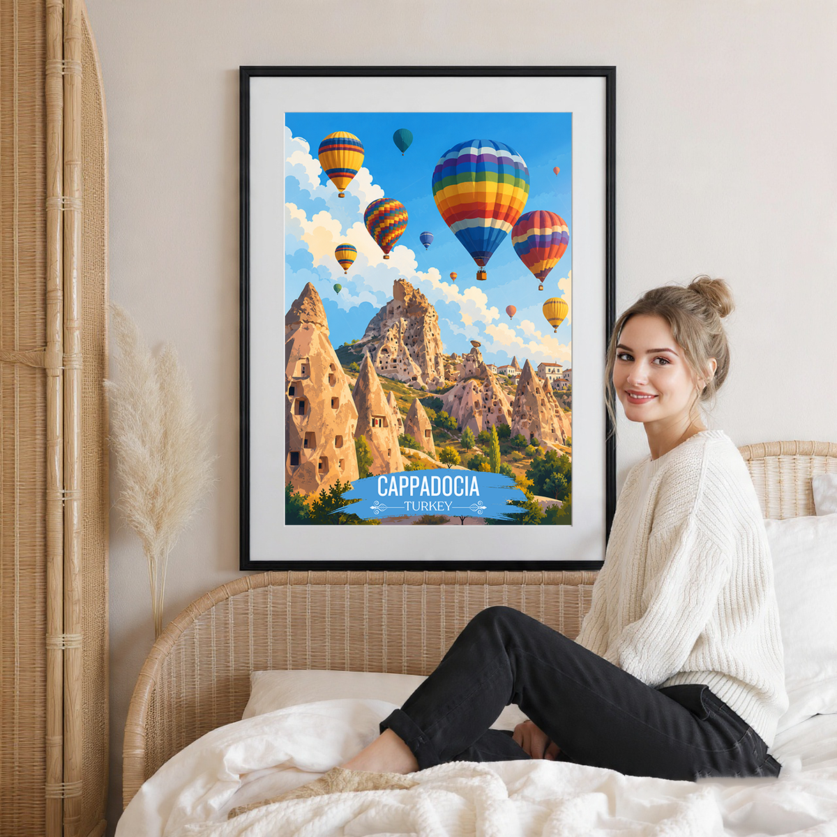 Cappadocia Katpatuka - Turkey - Vintage Travel Wall Art Poster Print - Art Print - Travel Art Poster
