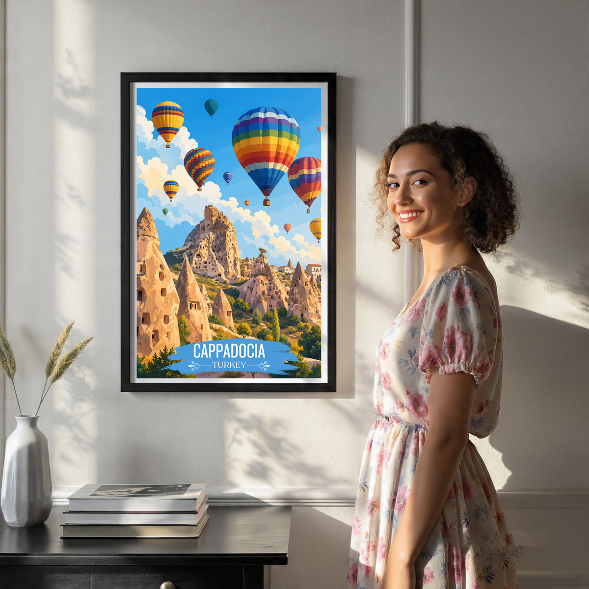 Cappadocia Katpatuka - Turkey - Vintage Travel Wall Art Poster Print - Art Print - Travel Art Poster