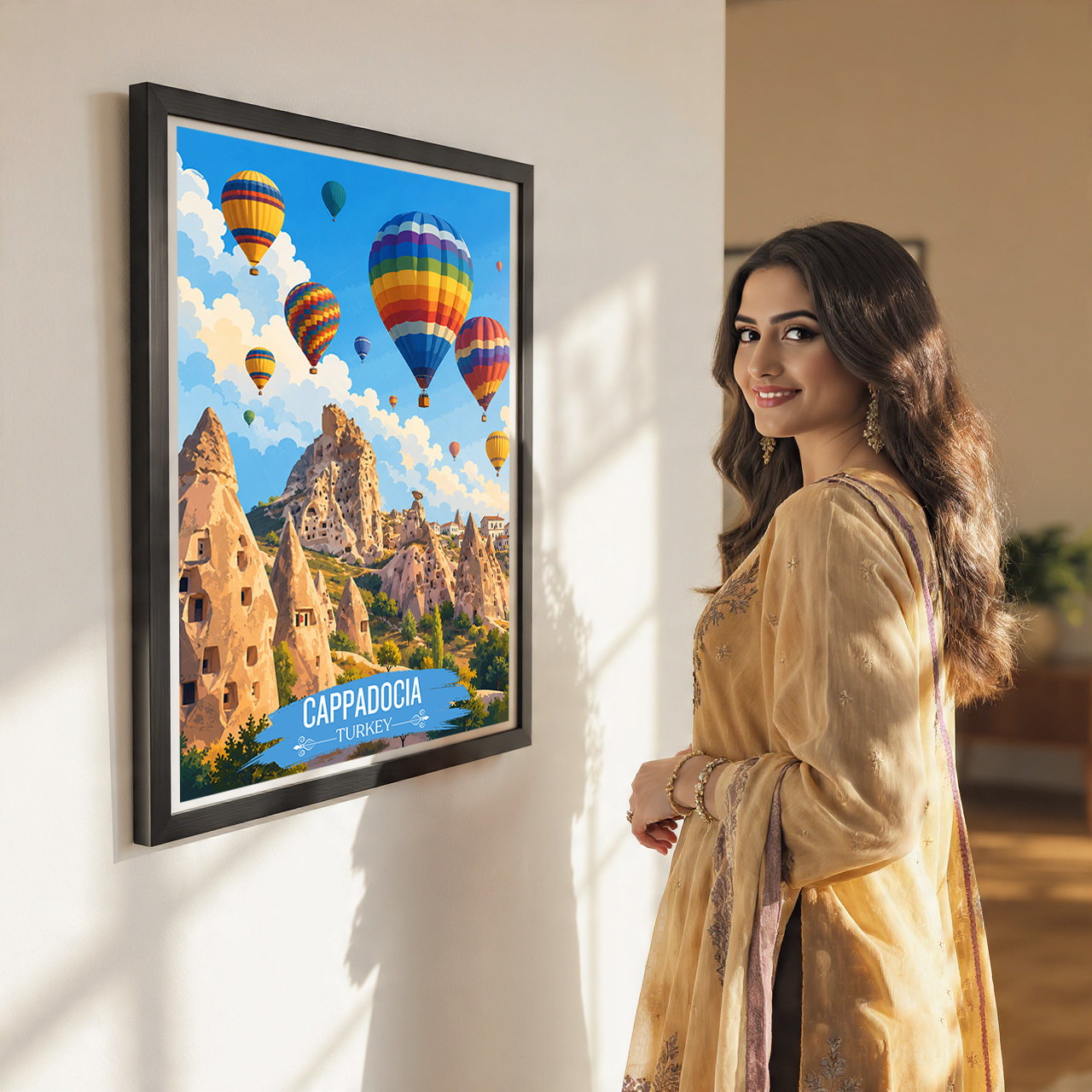 Cappadocia Katpatuka - Turkey - Vintage Travel Wall Art Poster Print - Art Print - Travel Art Poster