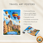 Cappadocia Katpatuka - Turkey - Vintage Travel Wall Art Poster Print - Art Print - Travel Art Poster
