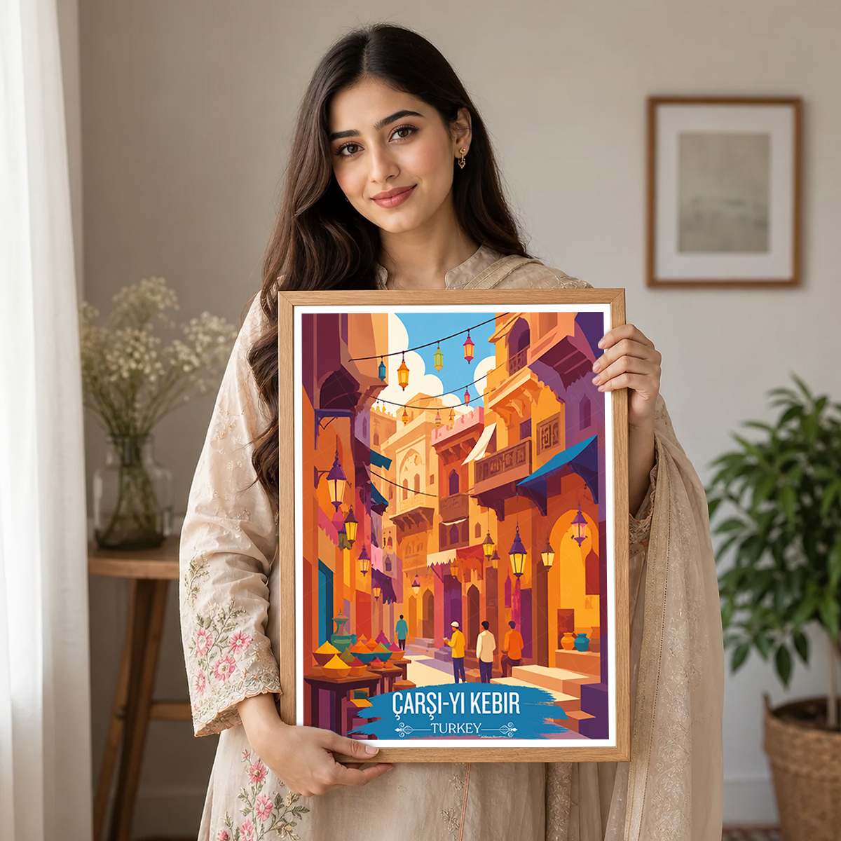 Çarşı-yı Kebir - Turkey - Vintage Travel Wall Art Poster Print