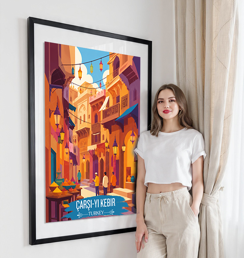 Çarşı-yı Kebir - Turkey - Vintage Travel Wall Art Poster Print