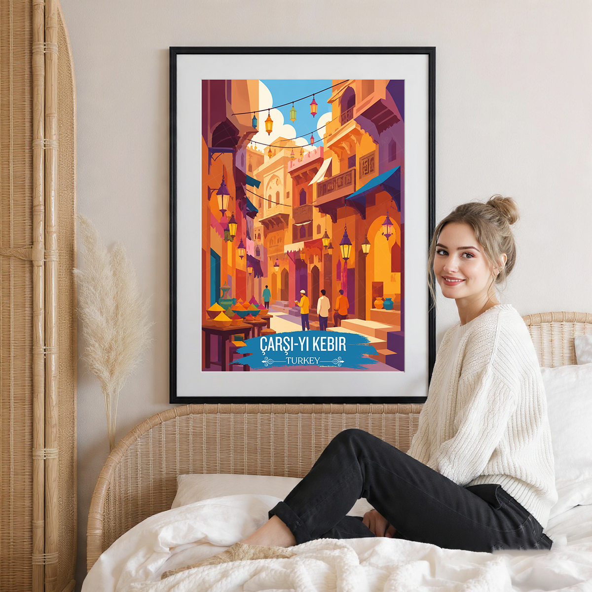 Çarşı-yı Kebir - Turkey - Vintage Travel Wall Art Poster Print