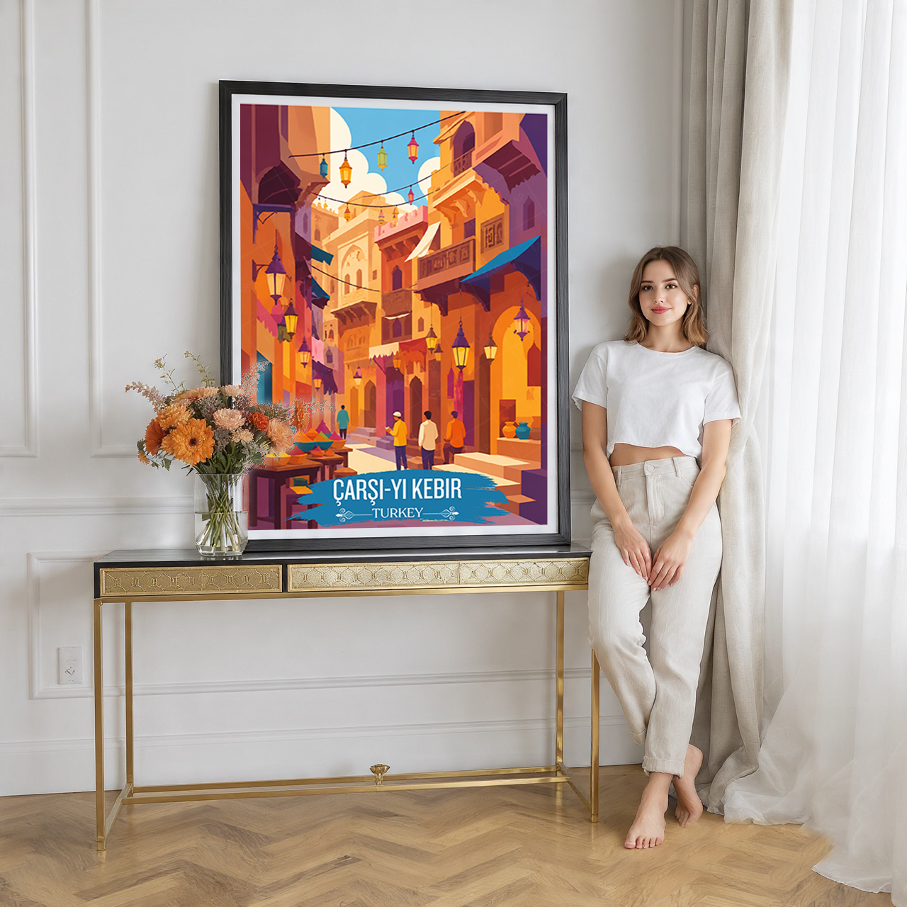 Çarşı-yı Kebir - Turkey - Vintage Travel Wall Art Poster Print