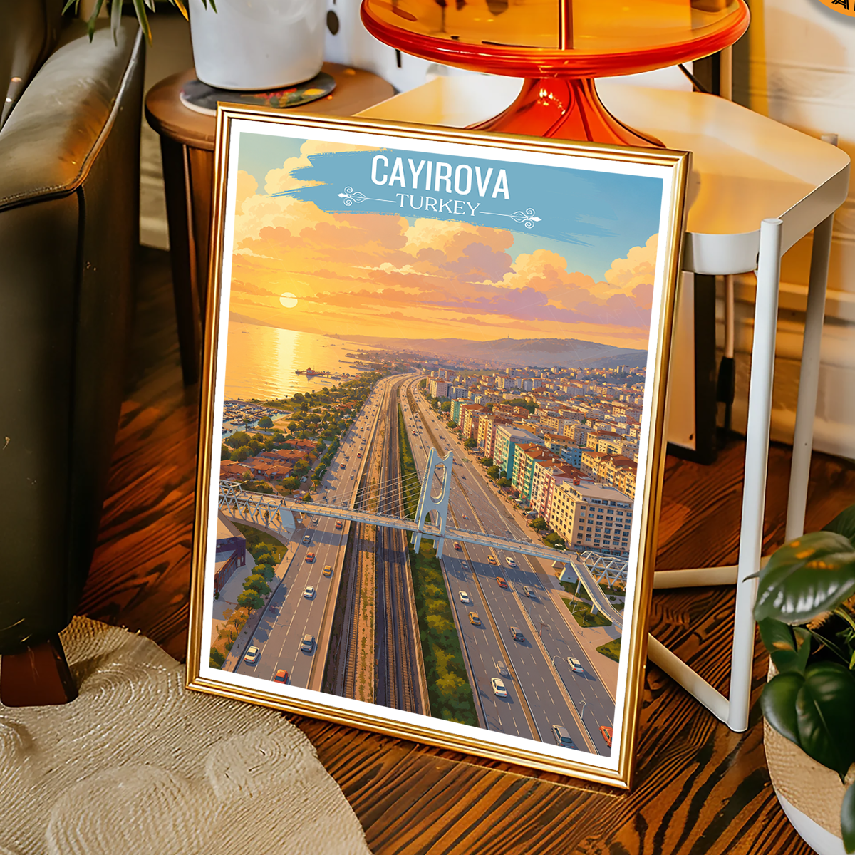 Cayirova - Turkey - Vintage Travel Wall Art Poster Print - Art Print - Travel Art Poster