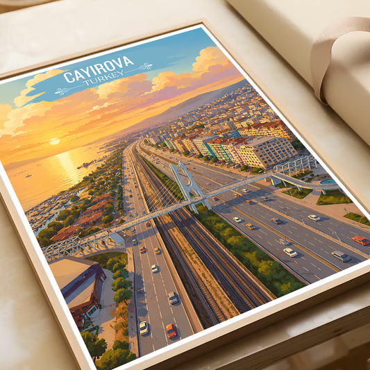 Cayirova - Turkey - Vintage Travel Wall Art Poster Print - Art Print - Travel Art Poster