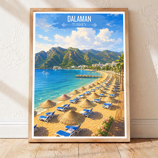 Dalaman - Turkey - Vintage Travel Wall Art Poster Print - Art Print - Travel Art Poster