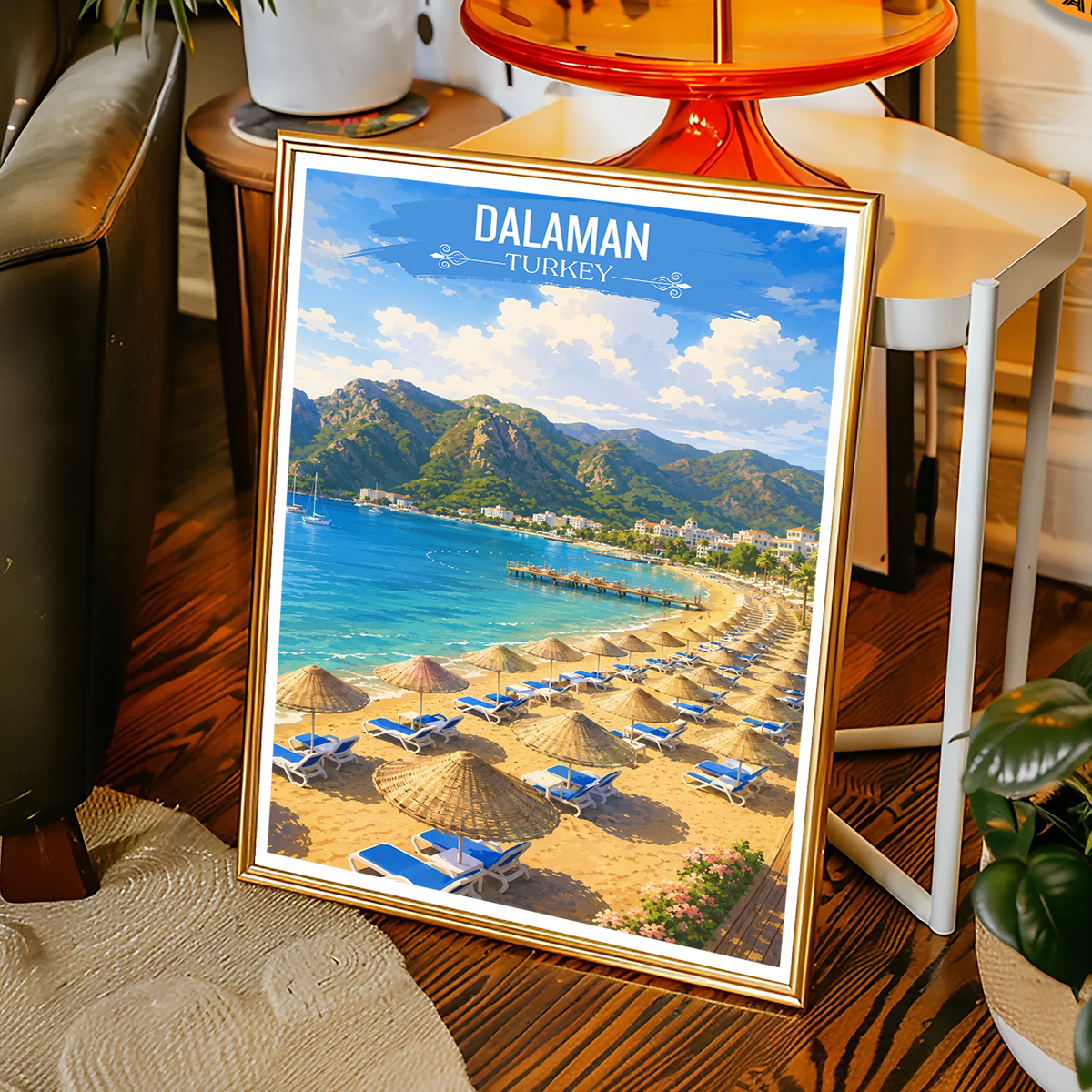 Dalaman - Turkey - Vintage Travel Wall Art Poster Print - Art Print - Travel Art Poster