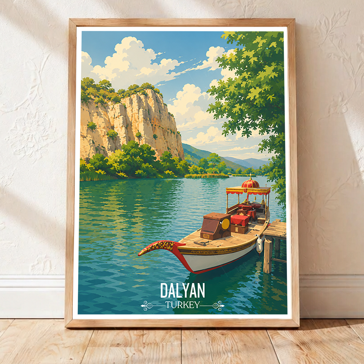Dalyan - Turkey - Vintage Travel Wall Art Poster Print - Art Print - Travel Art Poster
