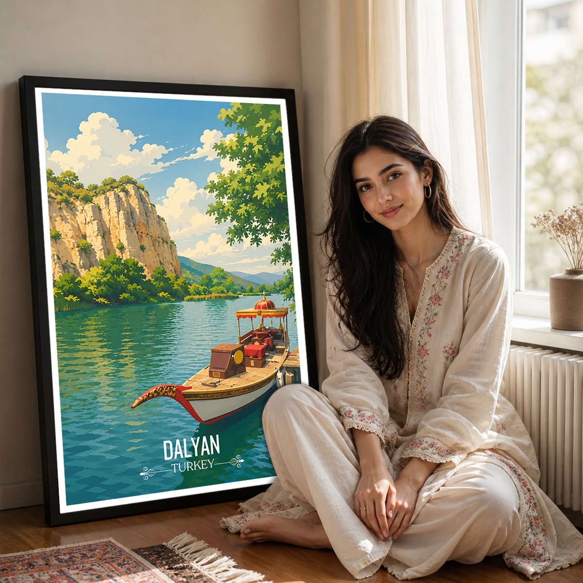 Dalyan - Turkey - Vintage Travel Wall Art Poster Print - Art Print - Travel Art Poster
