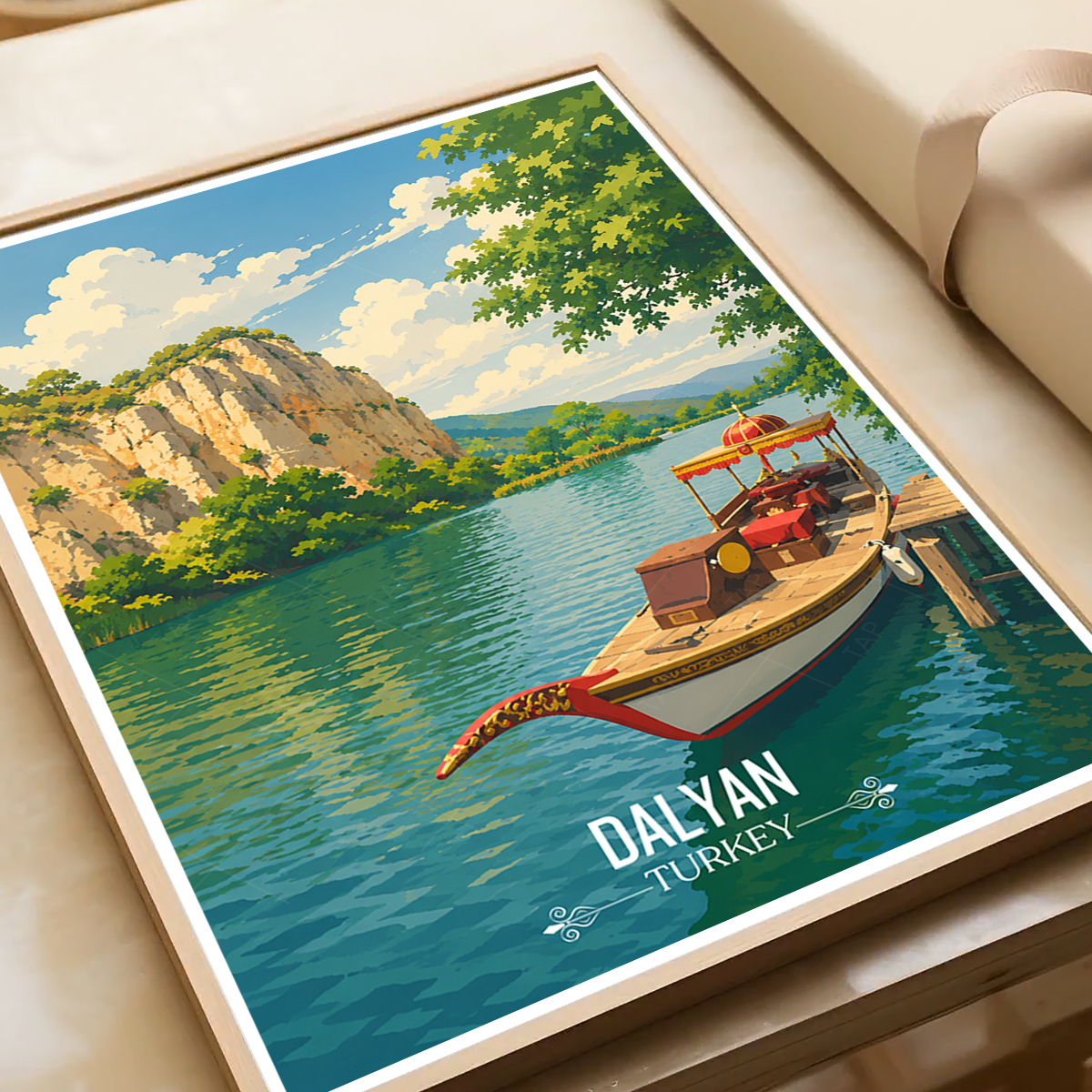 Dalyan - Turkey - Vintage Travel Wall Art Poster Print - Art Print - Travel Art Poster