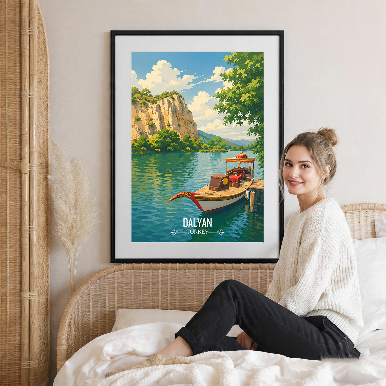 Dalyan - Turkey - Vintage Travel Wall Art Poster Print - Art Print - Travel Art Poster
