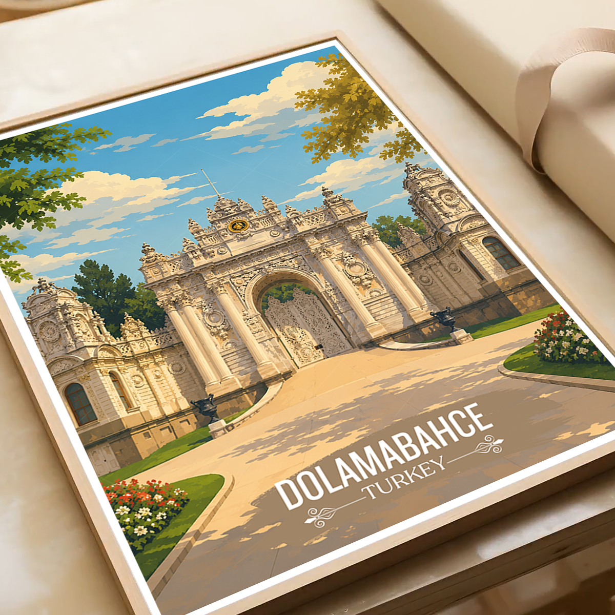 Dolambache - Turkey - Vintage Travel Wall Art Poster Print - Art Print - Travel Art Poster