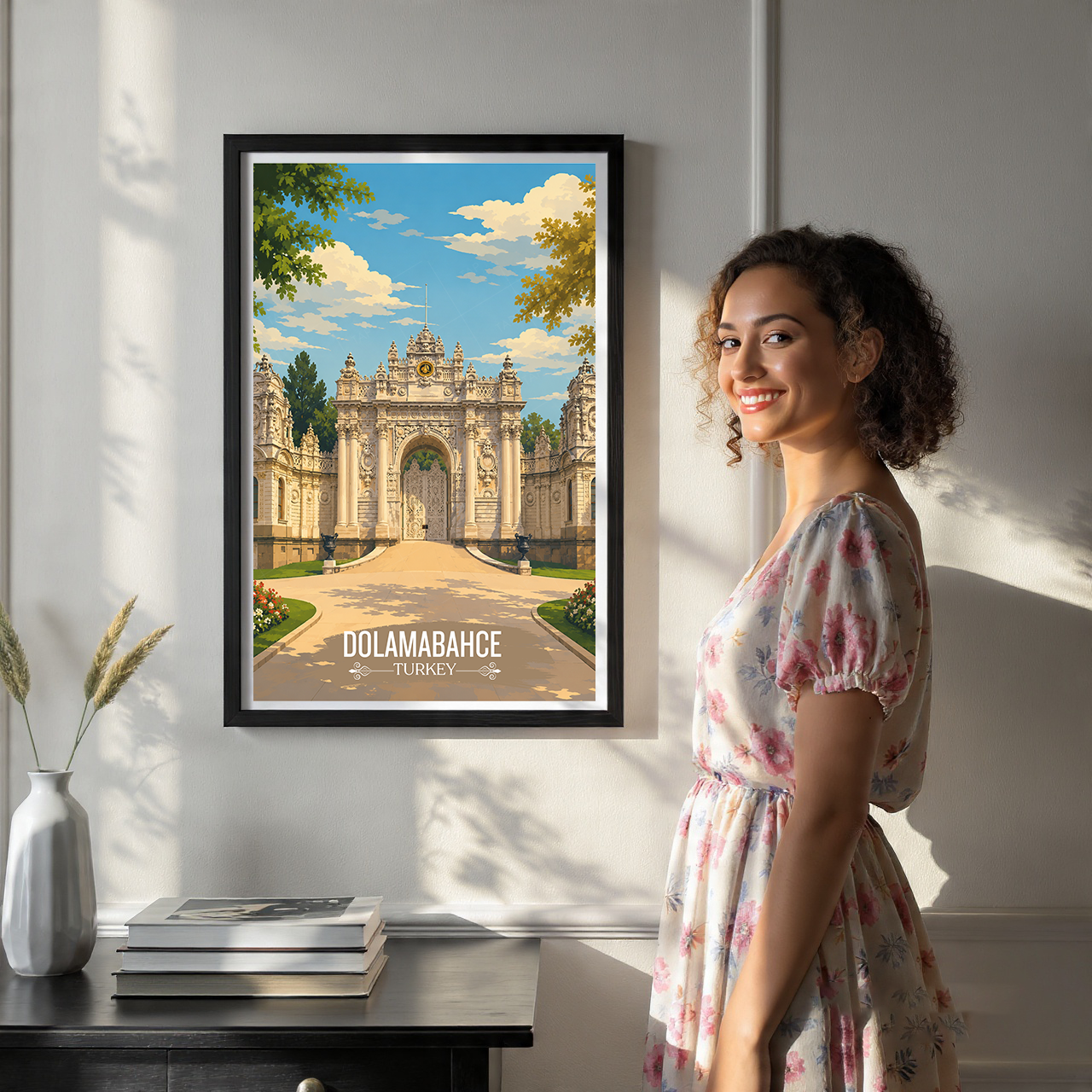 Dolambache - Turkey - Vintage Travel Wall Art Poster Print - Art Print - Travel Art Poster