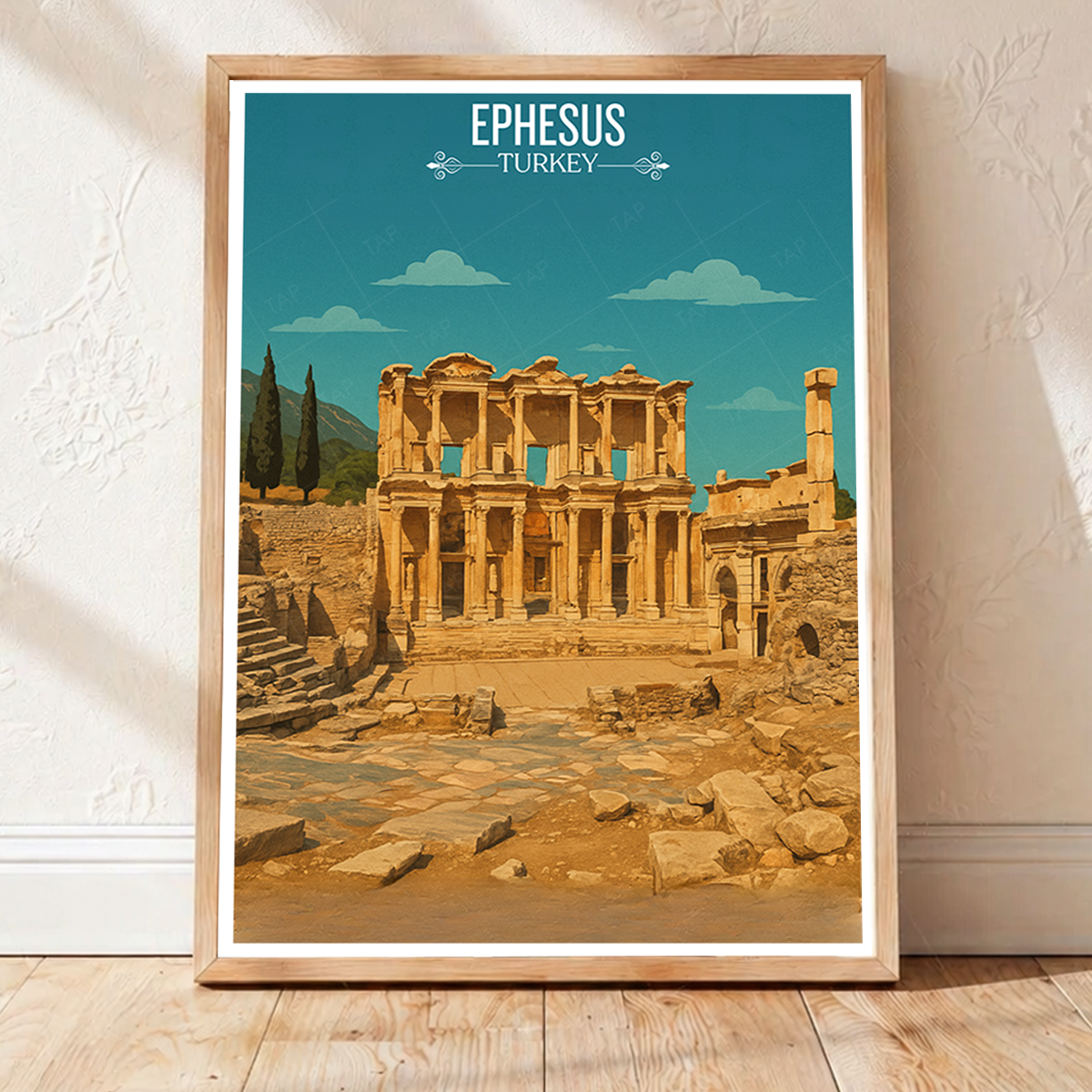 Ephesus - Turkey - Vintage Travel Wall Art Poster Print - Art Print - Travel Art Poster