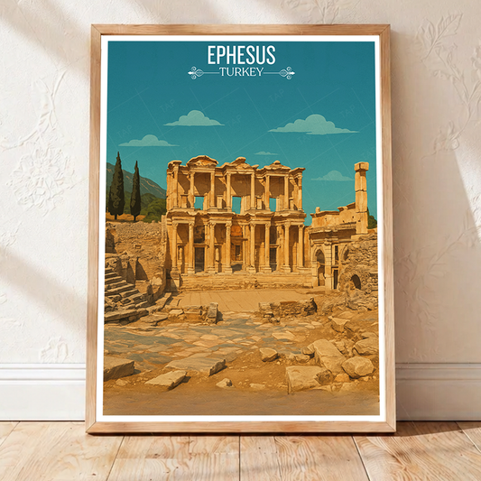 Ephesus - Turkey - Vintage Travel Wall Art Poster Print - Art Print - Travel Art Poster