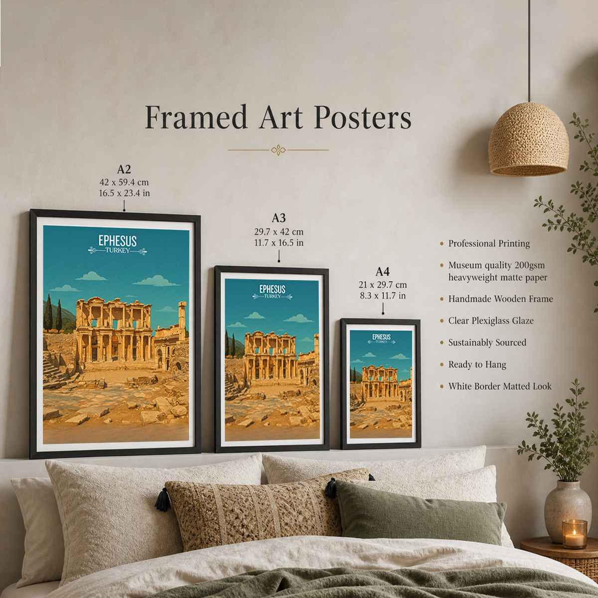 Ephesus - Turkey - Vintage Travel Wall Art Poster Print - Art Print - Travel Art Poster