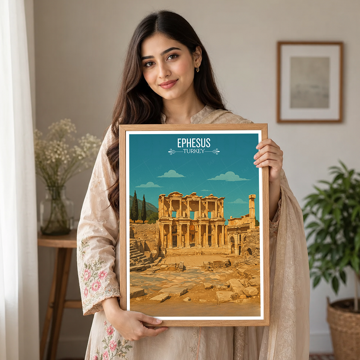 Ephesus - Turkey - Vintage Travel Wall Art Poster Print - Art Print - Travel Art Poster