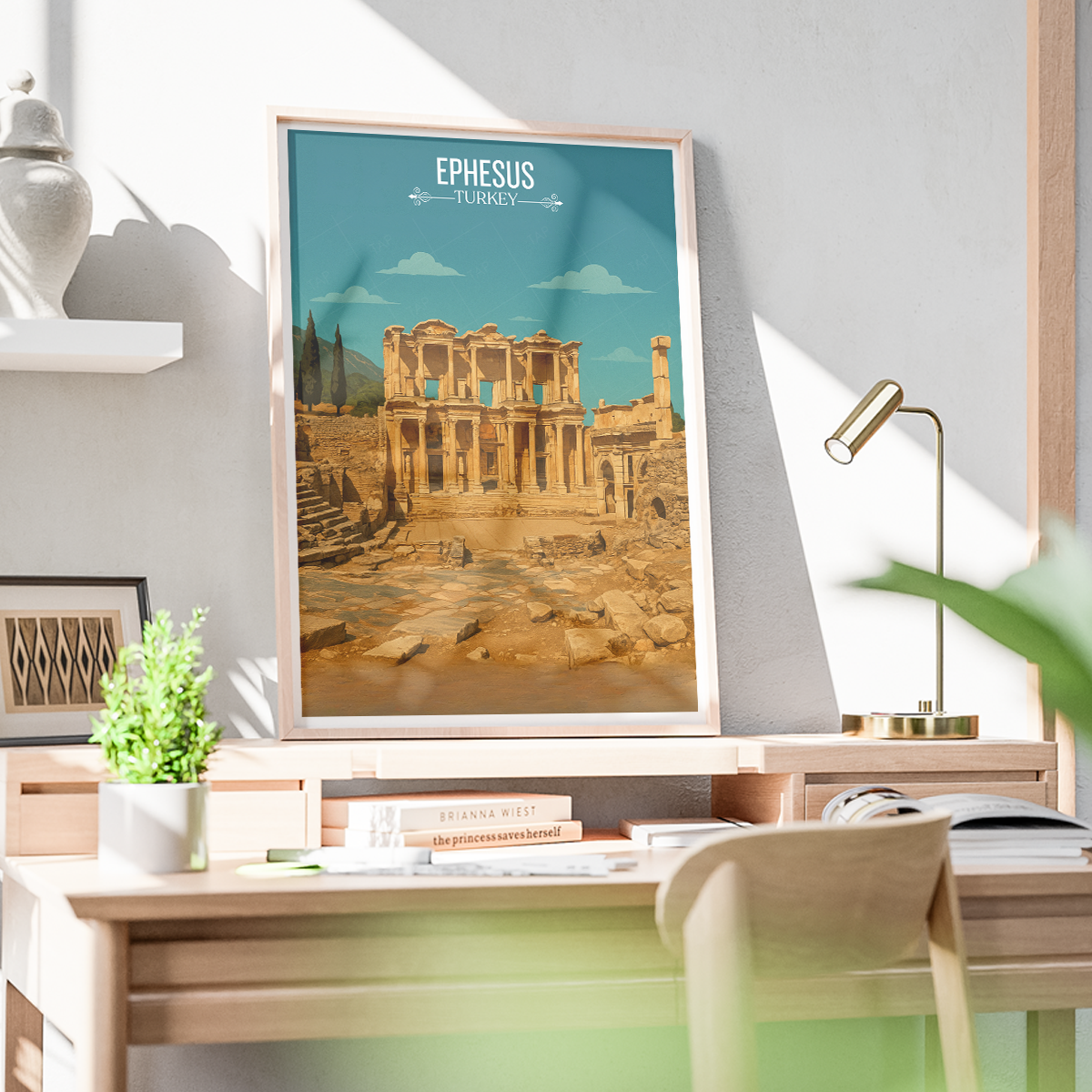 Ephesus - Turkey - Vintage Travel Wall Art Poster Print - Art Print - Travel Art Poster