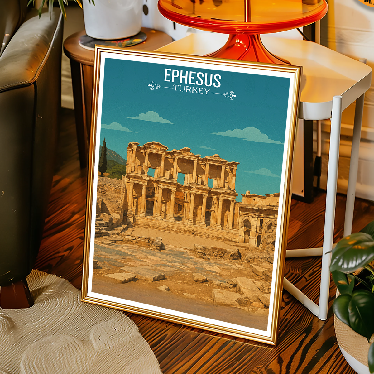 Ephesus - Turkey - Vintage Travel Wall Art Poster Print - Art Print - Travel Art Poster