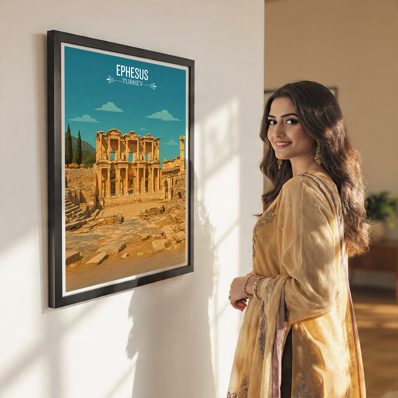 Ephesus - Turkey - Vintage Travel Wall Art Poster Print - Art Print - Travel Art Poster