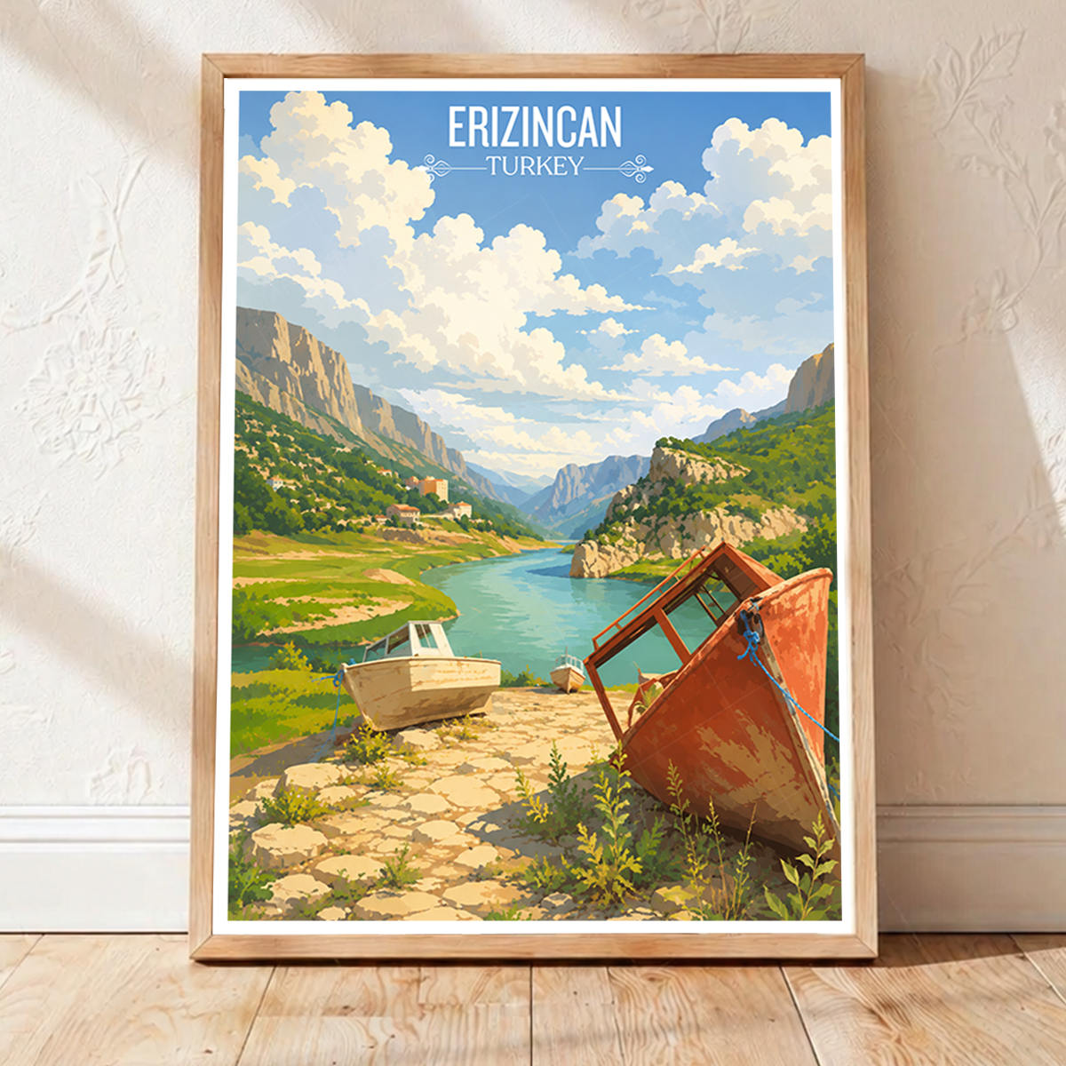 Erizincan - Turkey - Vintage Travel Wall Art Poster Print - Art Print - Travel Art Poster