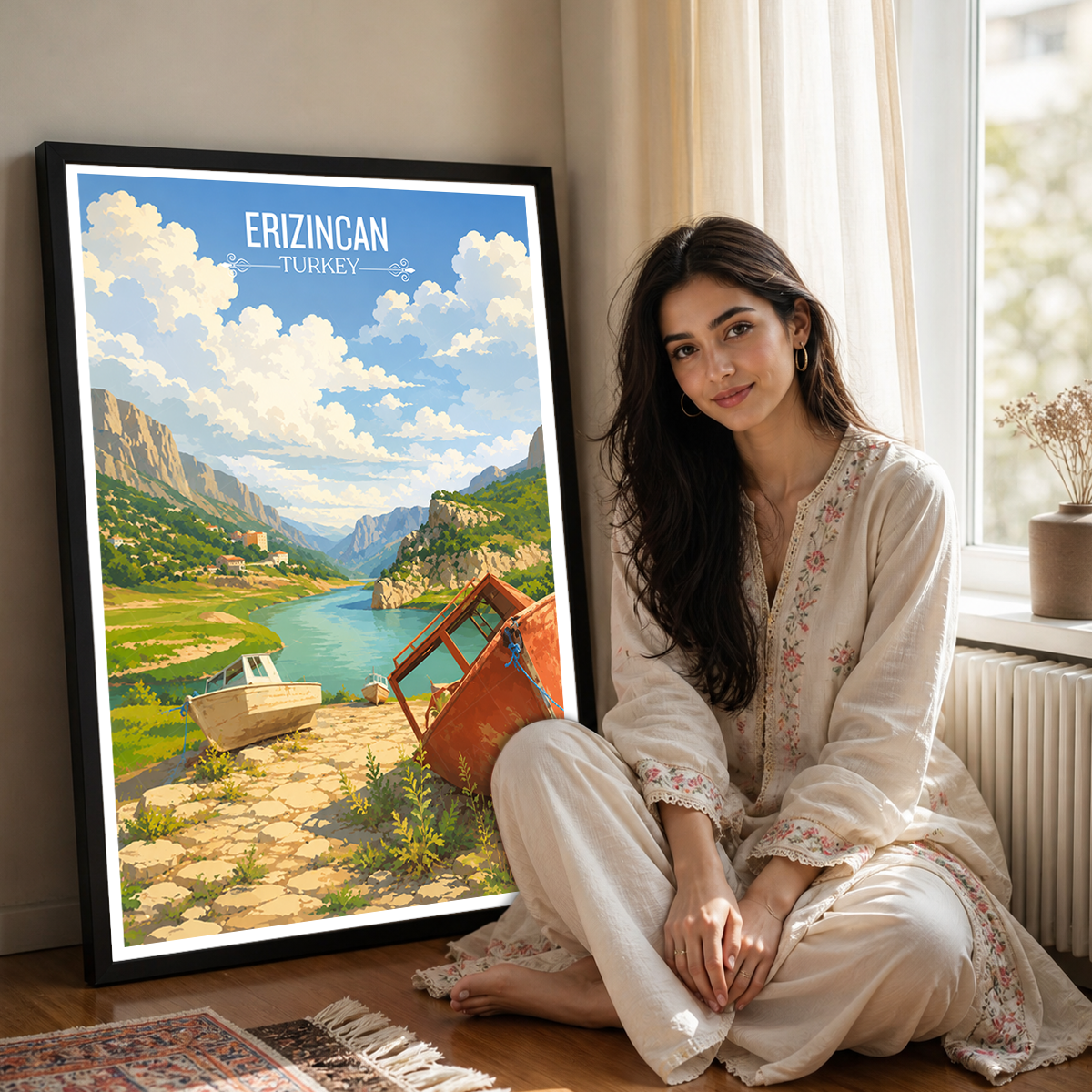 Erizincan - Turkey - Vintage Travel Wall Art Poster Print - Art Print - Travel Art Poster