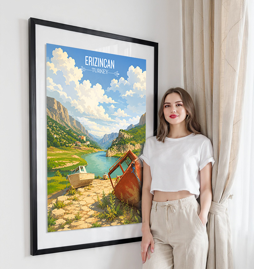 Erizincan - Turkey - Vintage Travel Wall Art Poster Print - Art Print - Travel Art Poster