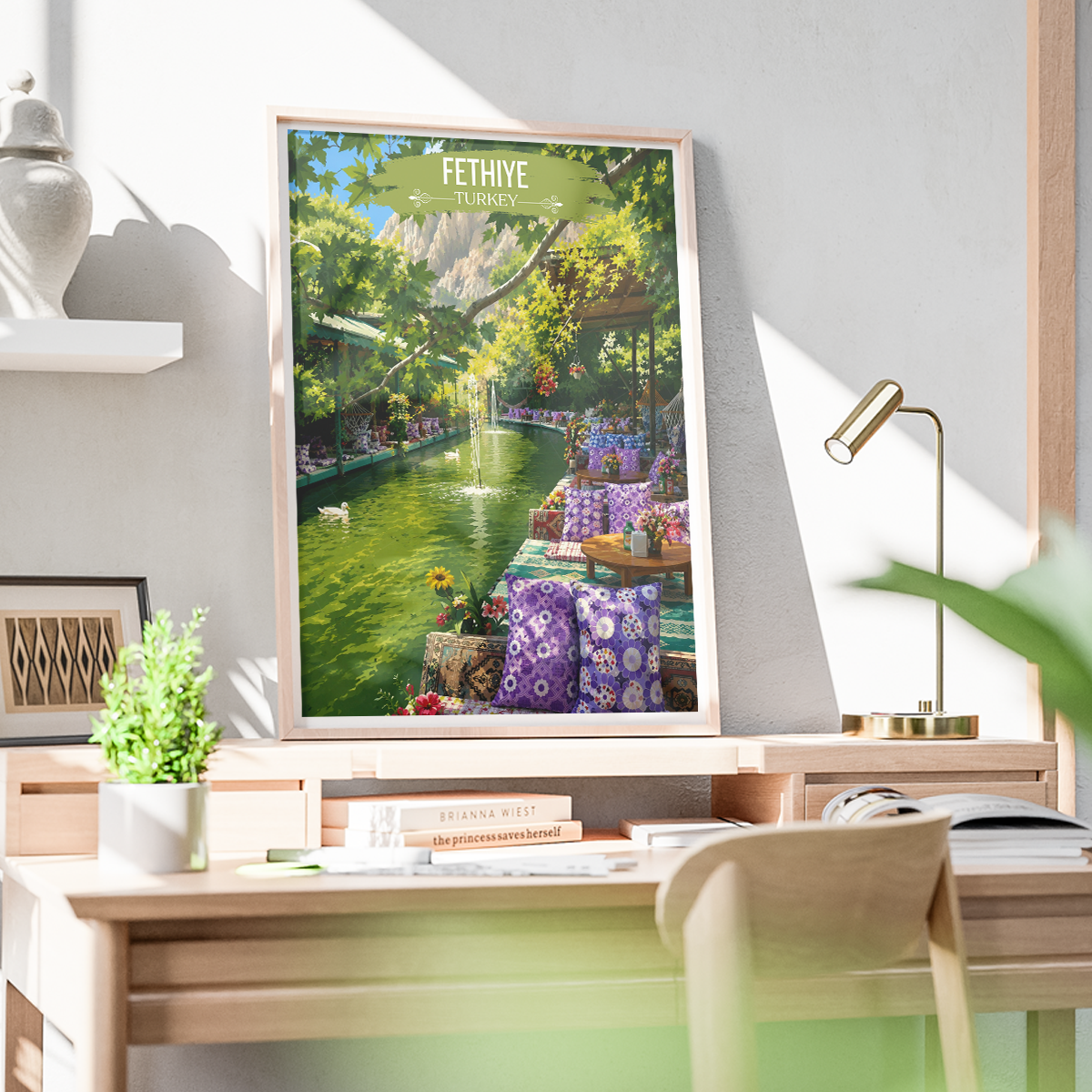 Fethiye - Turkey - Vintage Travel Wall Art Poster Print - Art Print - Travel Art Poster