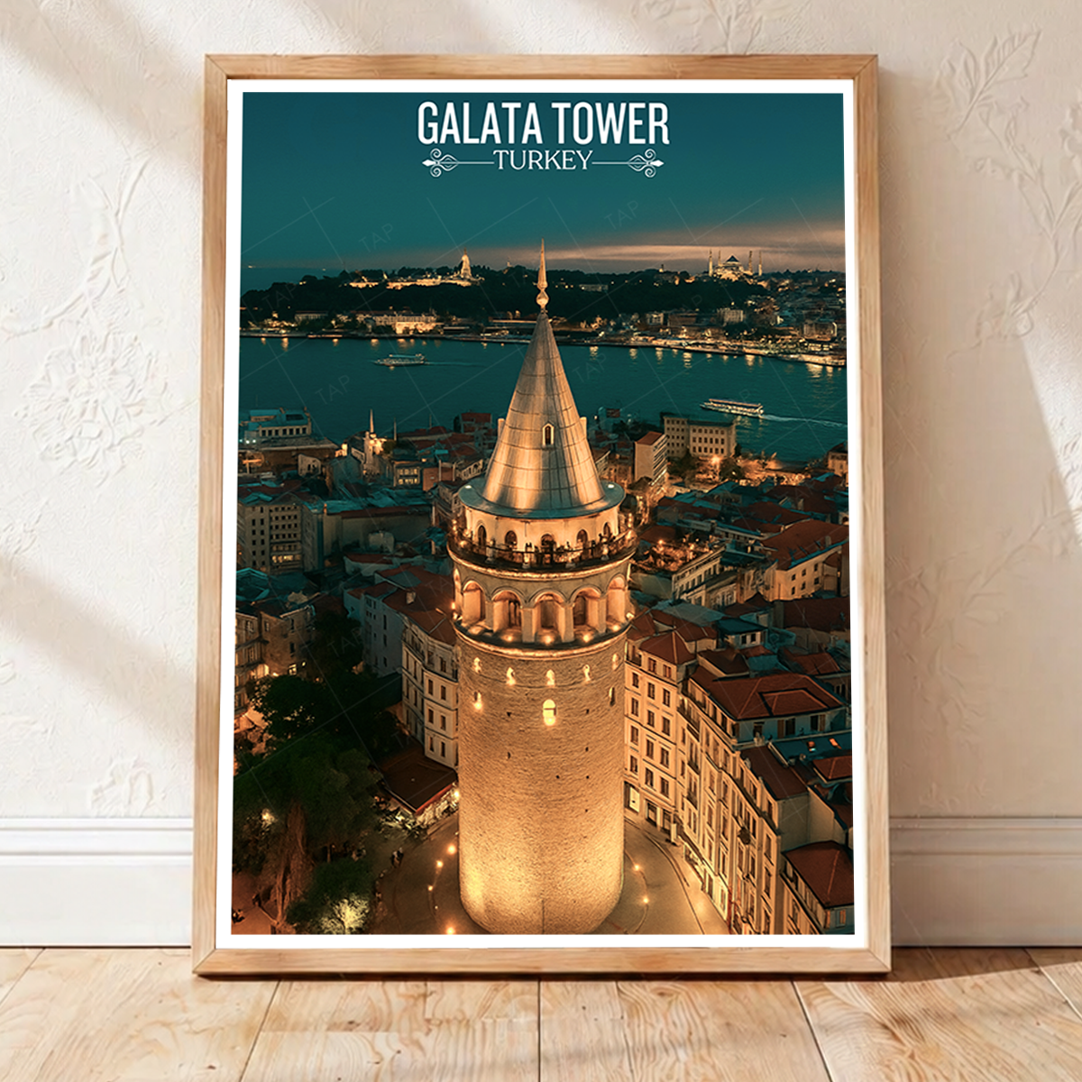Galata Tower - Turkey - Vintage Travel Wall Art Poster Print - Art Print - Travel Art Poster