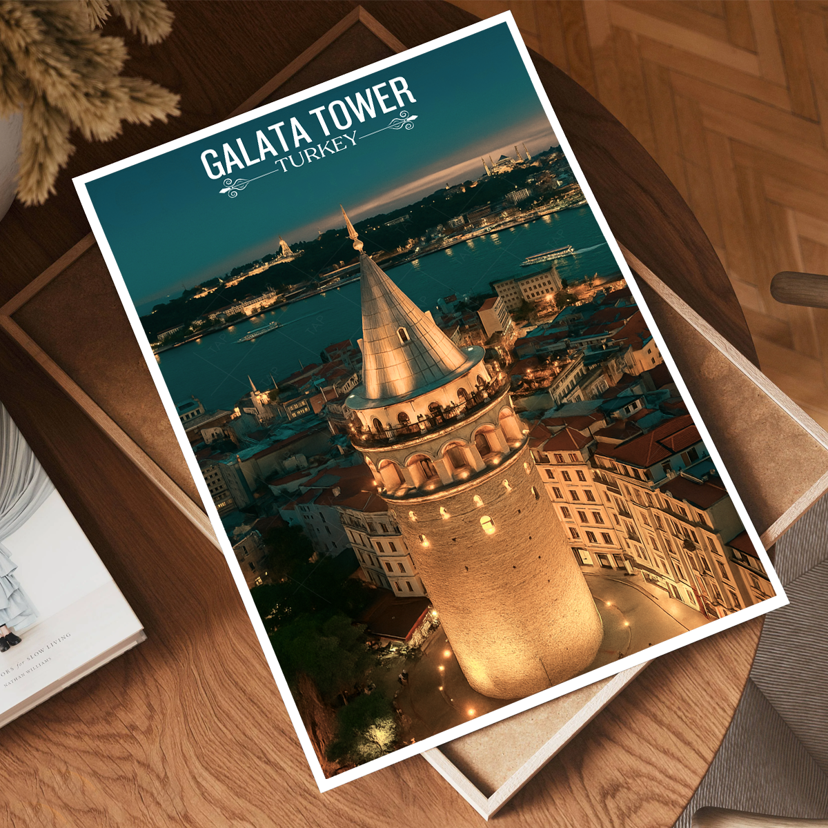 Galata Tower - Turkey - Vintage Travel Wall Art Poster Print - Art Print - Travel Art Poster